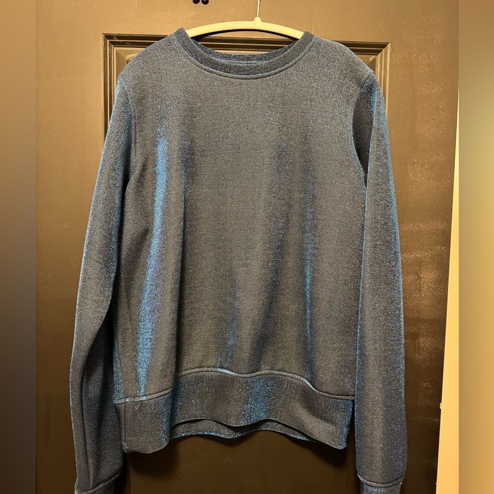 Sparkling blue sweatshirt